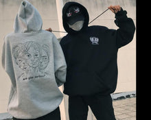 Load image into Gallery viewer, oversize-velvet-hooded-sweatshirt.jpg