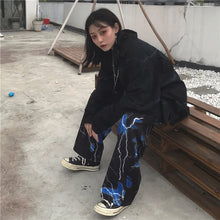 Load image into Gallery viewer, Lightning-Print-Women-Bottom-Pants.jpg