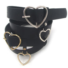 Load image into Gallery viewer, Faux-Leather-Heart-Shaped-Belt.jpg