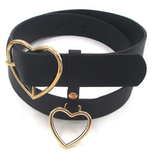 Load image into Gallery viewer, Women Faux Leather Heart-Shaped Belt