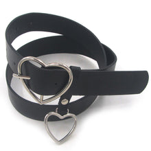 Load image into Gallery viewer, Faux-Leather-Heart-Shaped-Belt.jpg