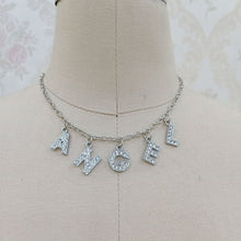 Load image into Gallery viewer, Letter-Crystal-Angel-Necklace.jpg