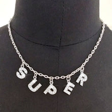 Load image into Gallery viewer, Letter-Crystal-Angel-Necklace.jpg