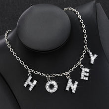 Load image into Gallery viewer, Letter-Crystal-Angel-Necklace.jpg