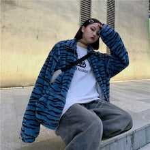 Load image into Gallery viewer, Tiger-Pattern-Women-Zipper-jacket.jpg
