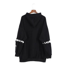Load image into Gallery viewer, Pentagram Print Gothic Punk Hoodie
