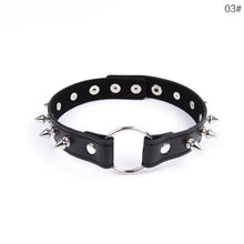 Load image into Gallery viewer, Punk-Lady-Gothic-Leather-Choker.jpg
