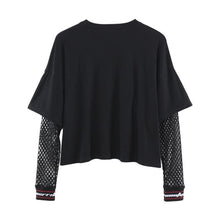 Load image into Gallery viewer, Casual Leopard Print Patchwork Tee
