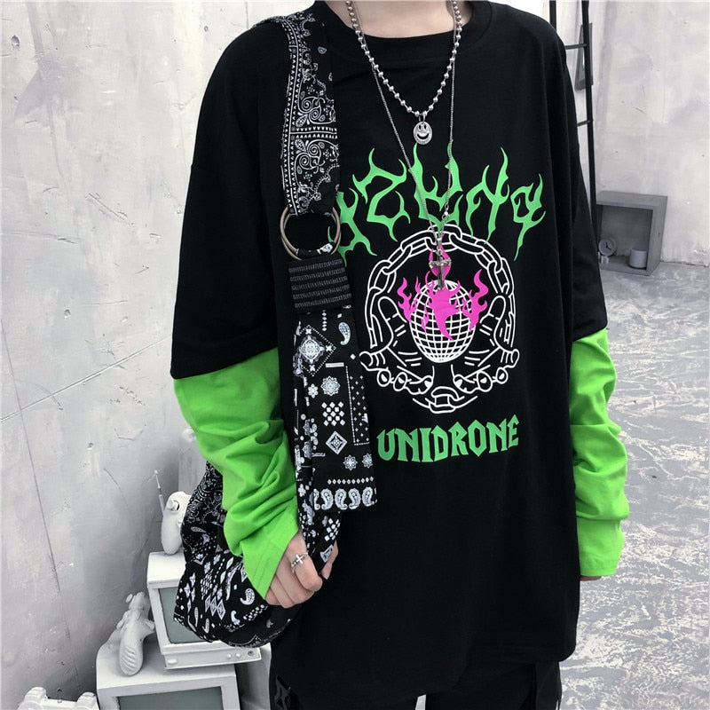 Flame-Letter-Print-T-Shirt.jpg