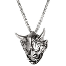 Load image into Gallery viewer, Stainless-Steel-Silver-Black-Pendant
