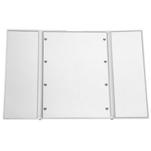 Load image into Gallery viewer, Portable LED 8 Light Tri-Fold Makeup Mirror
