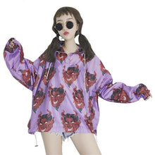 Load image into Gallery viewer, Demon-Print-Women-Blouse.jpg
