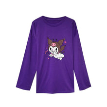 Load image into Gallery viewer, Devil-Print-Purple-Women-T-shirt.jpg
