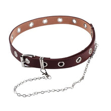 Load image into Gallery viewer, Double -Grommet-Leather-Belt
